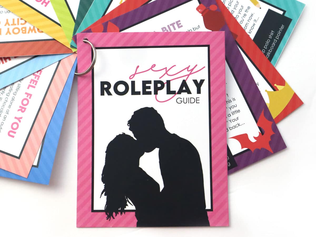 Free printables to create a roleplaying guide for couples to use during sexy foreplay | The Dating Divas