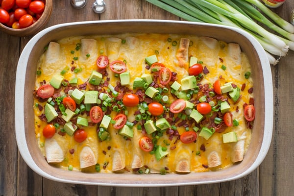 An enchilada breakfast meal for a crowd | The Dating Divas