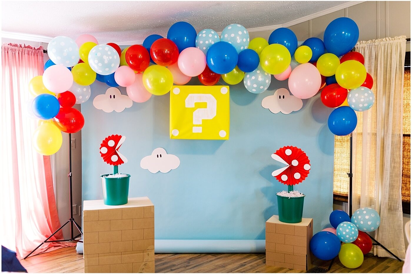 This gender reveal party idea uses the Question Block to reveal the gender! | The Dating Divas