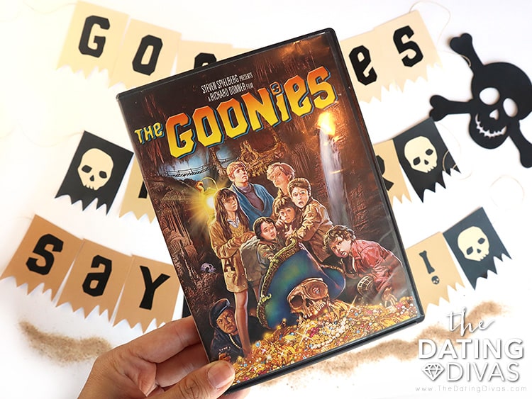 Watch The Goonies with family or friends and enjoy a fun scavenger hunt | The Dating Divas