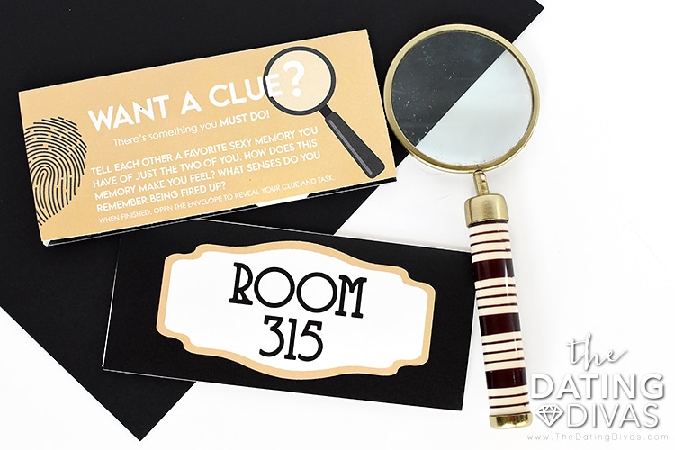 Printable clue cards for a sexy foreplay Escape Room for Two | The Dating Divas