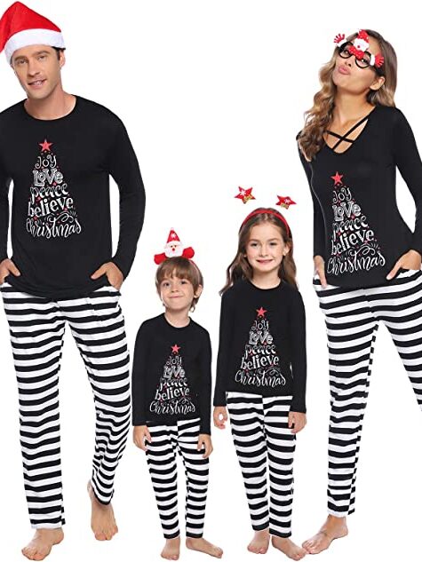 The whole family will look great in these fun Christmas pajamas. | The Dating Divas