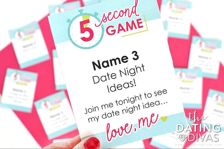 Love 5 Second Rule? You will love our free 5 Second Game: Date Night Edition! | The Dating Divas