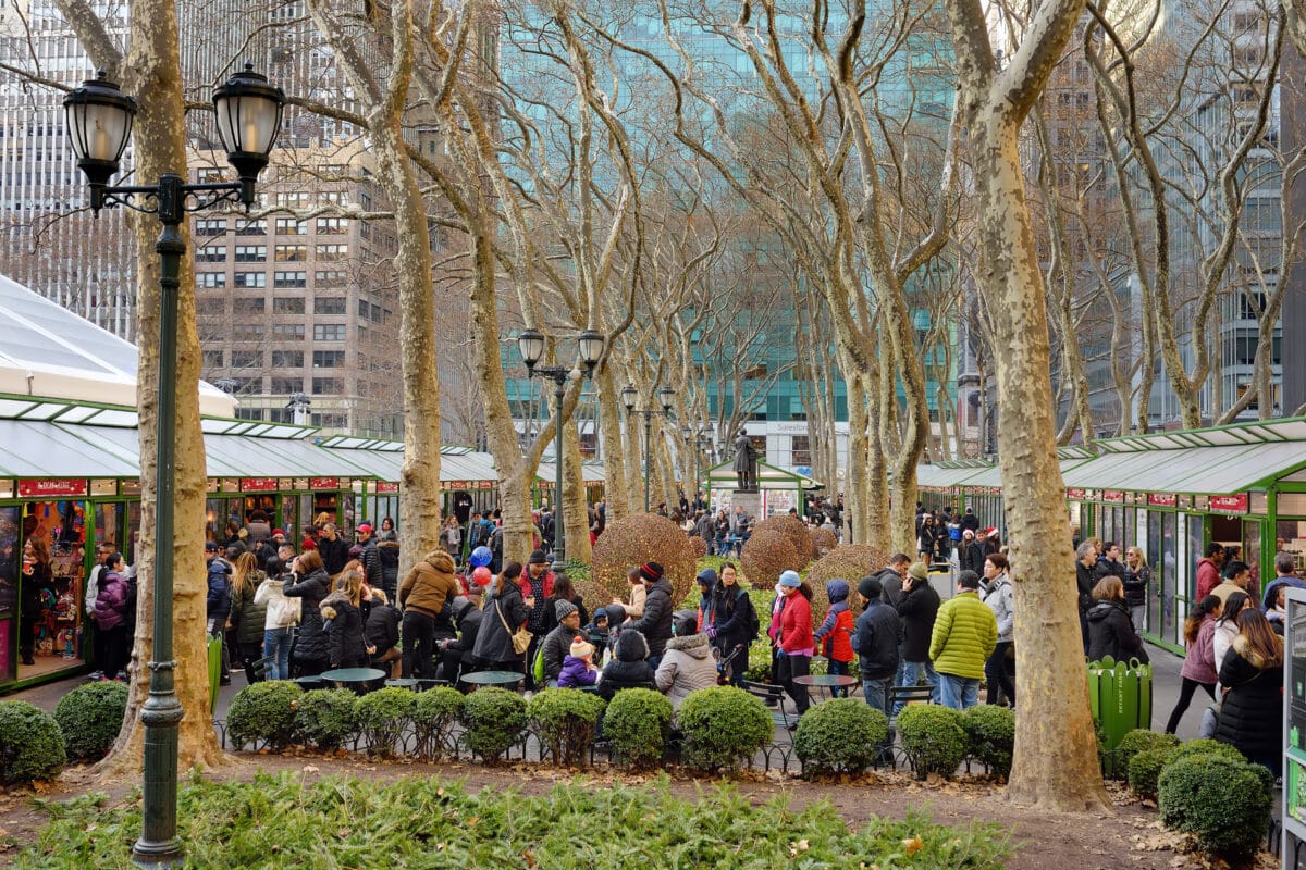 Discover fun things to do in New York City's Bryant Park during the Christmas season. | The Dating Divas