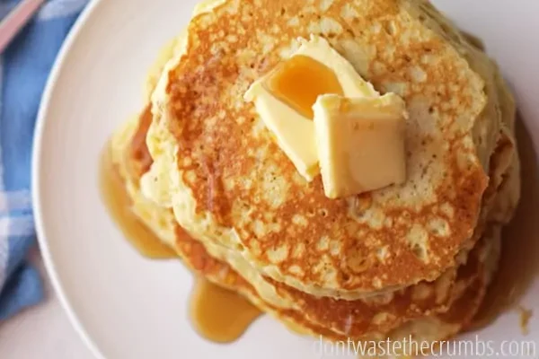 Save time making Christmas morning breakfast with these overnight pancakes! | The Dating Divas