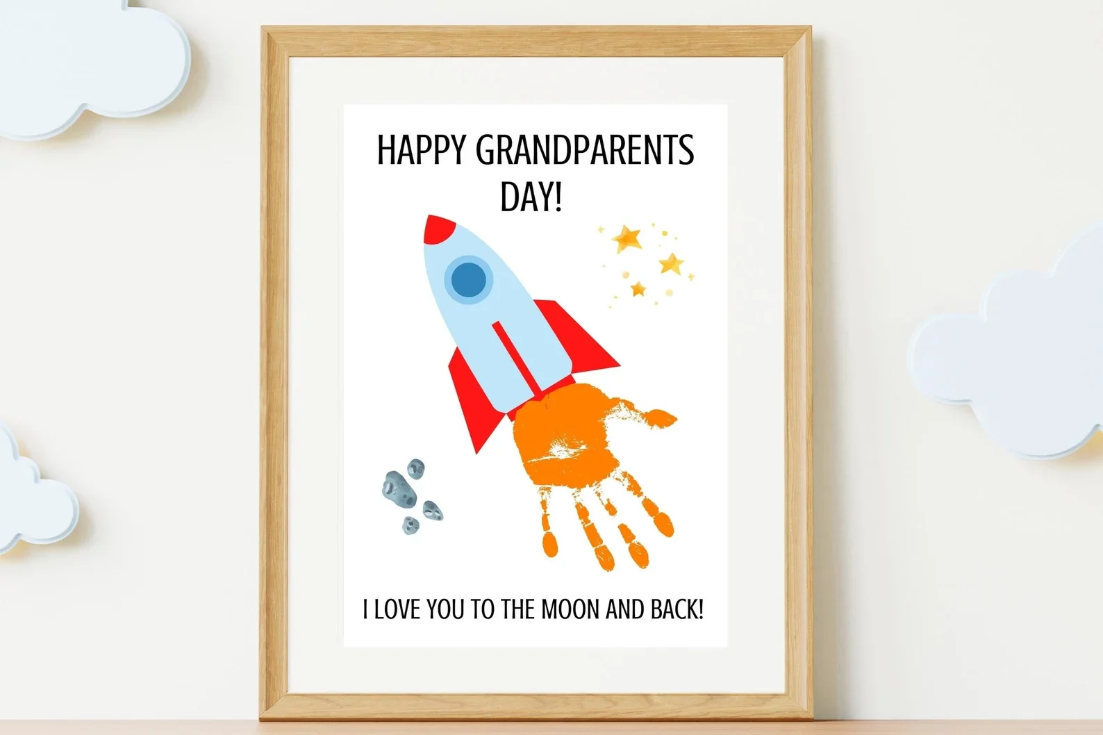 Handprint art for Grandparent's Day. | The Dating Diva