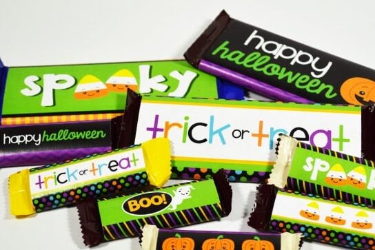 Candy bar covers to use for Halloween gifts | The Dating Divas