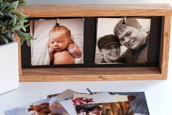 Make a small picture frame to easily change out photos. Who wouldn't love these homemade Christmas gifts? | The Dating Divas