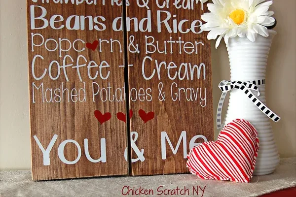 Make subway art as sentimental homemade Christmas gifts for your spouse this year! | The Dating Divas