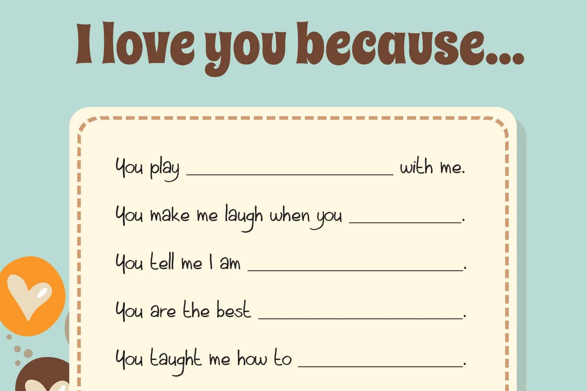 A fun fill-in-the-blank letter for Grandparent's Day. | The Dating Divas