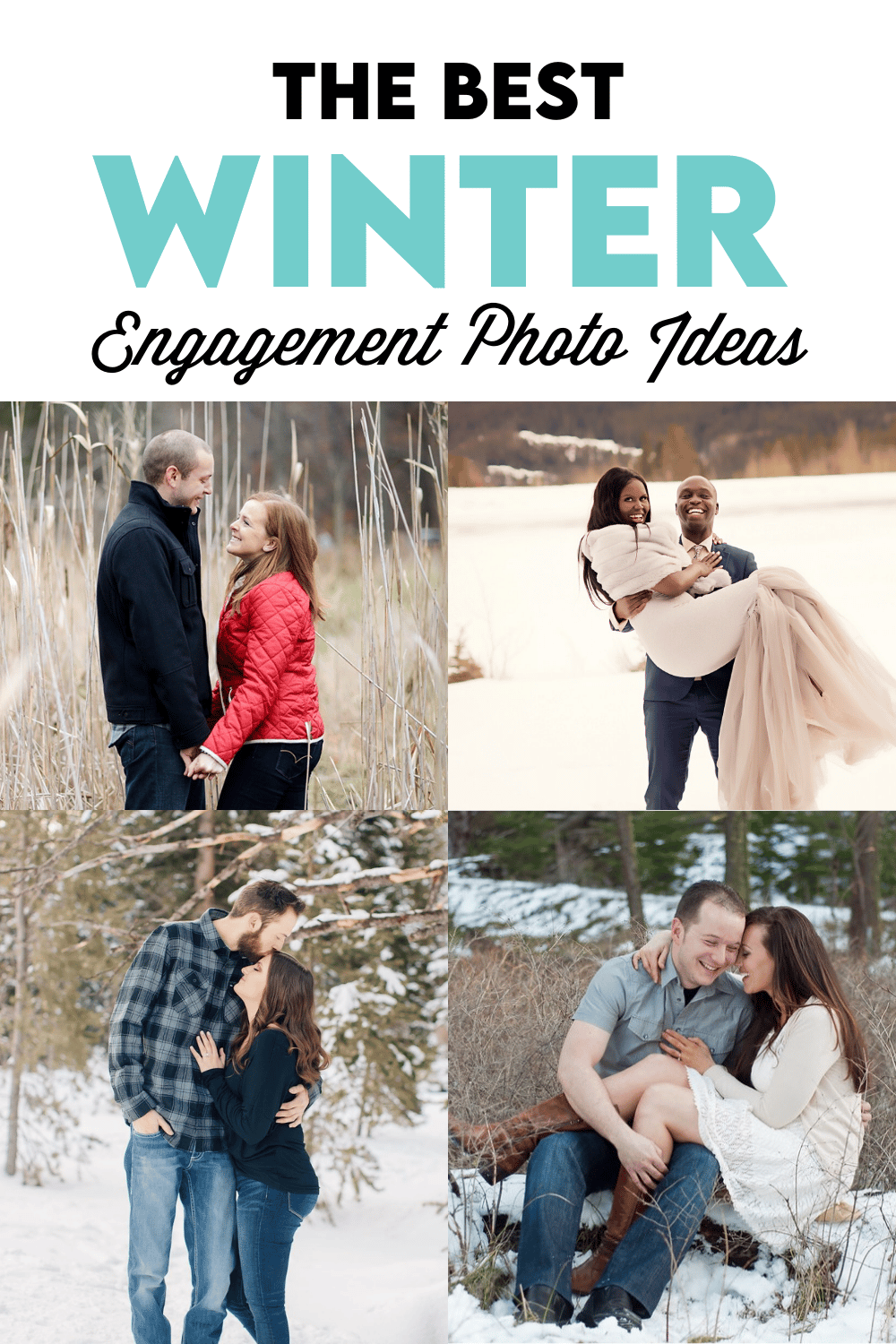 Several winter engagement photo ideas for couples | The Dating Divas