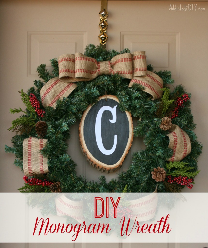 Snowflake Monogram Wreath - DIY