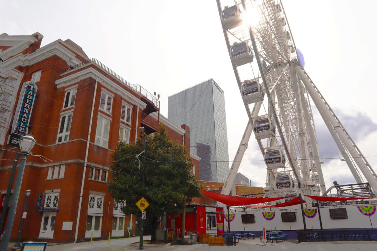 The SkyView Ferris wheel is downtown Atlanta is one of the most fun things to do in Atlanta this weekend. | The Dating Divas