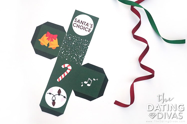 DIY a sexy Santa bedroom dice game with these free date night printables | The Dating Divas