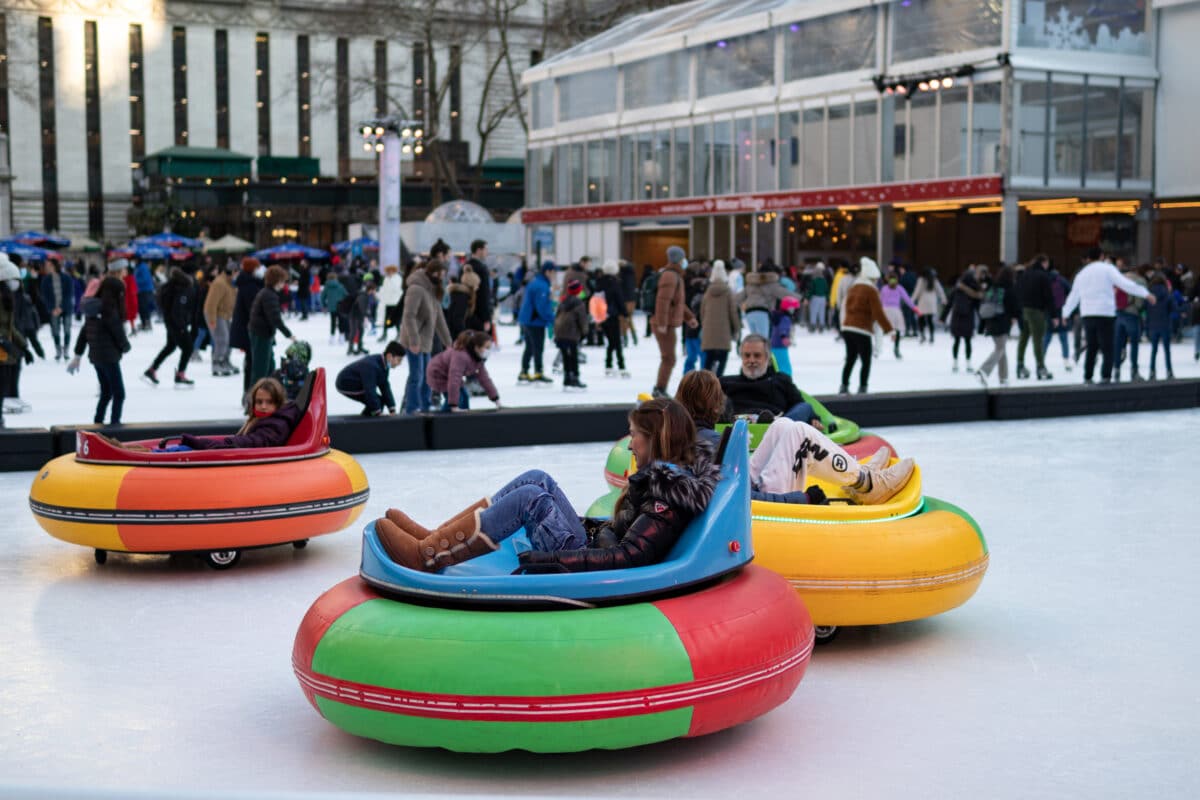 Be sure to put ice bumper cars on your winter bucket list! | The Dating Divas