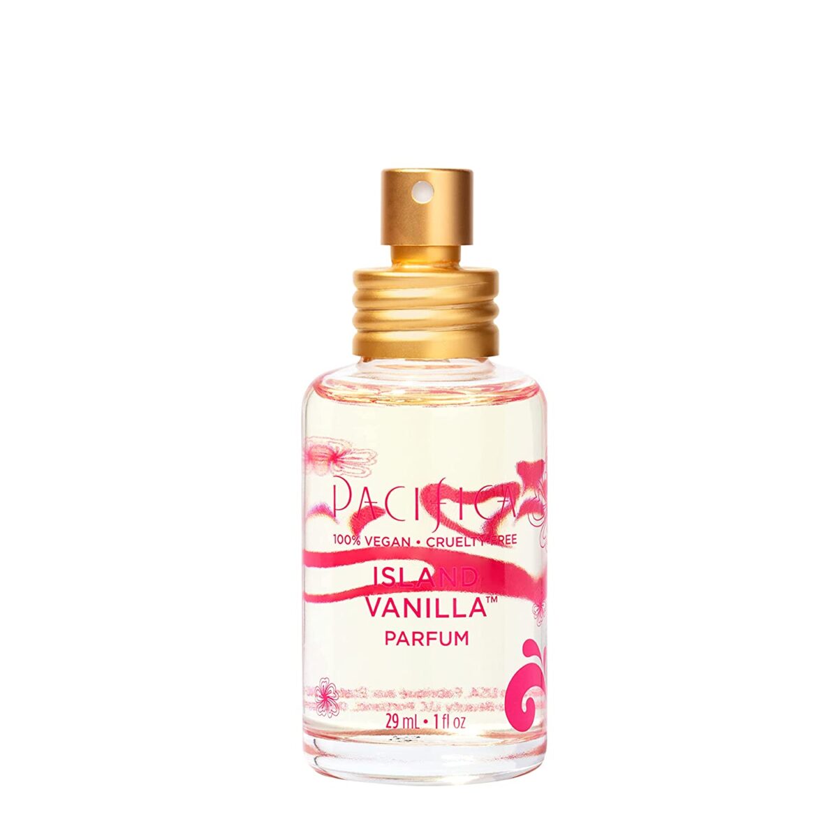 A bottle of Pacifica Island Vanilla perfume for women| The Dating Divas