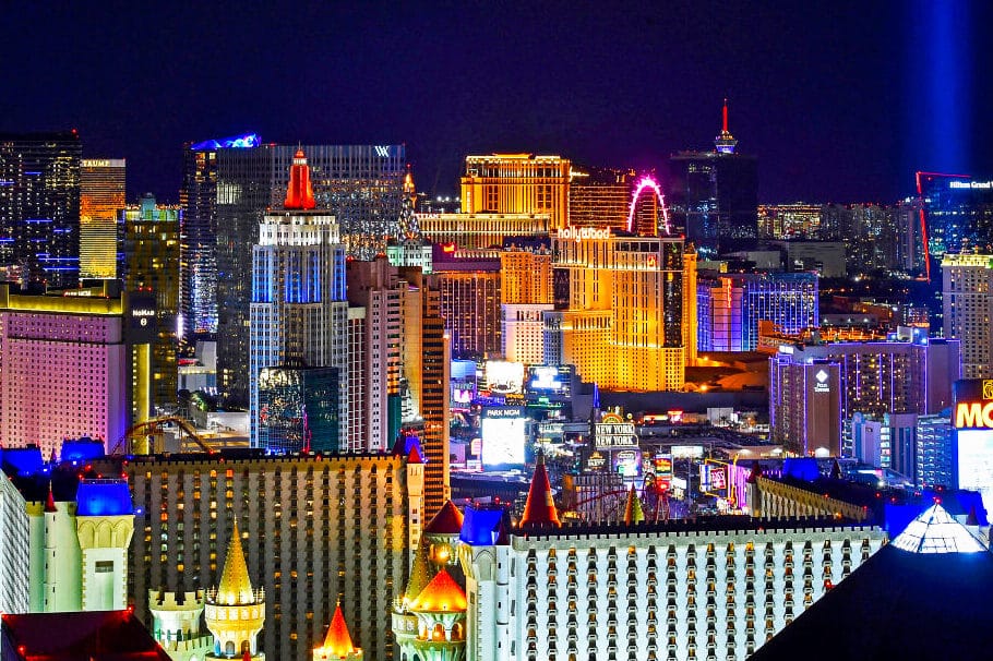 The Las Vegas skyline during a weekend getaway | The Dating Divas