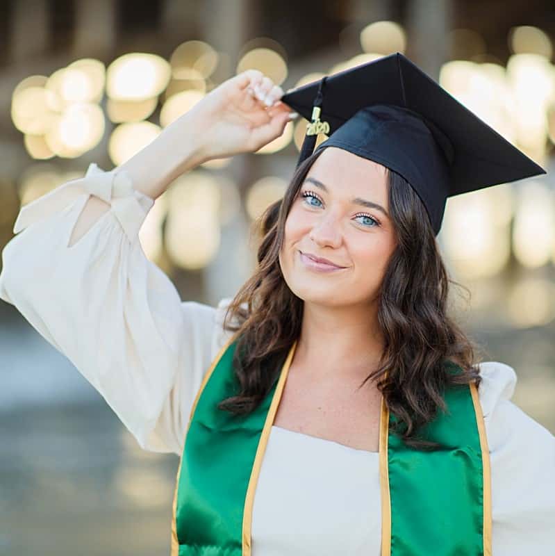 Two Students In Graduation Gown Holding Certificate Stock Photo - Download  Image Now - iStock