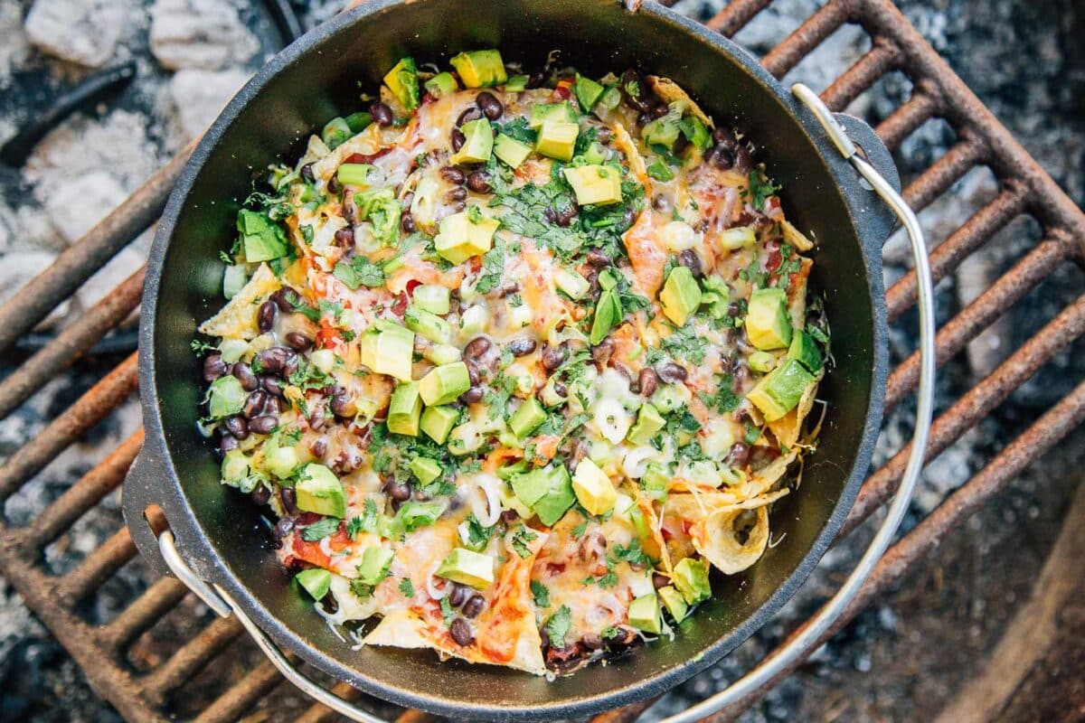Do you need easy camping meals? Try these campfire nachos! | The Dating Divas