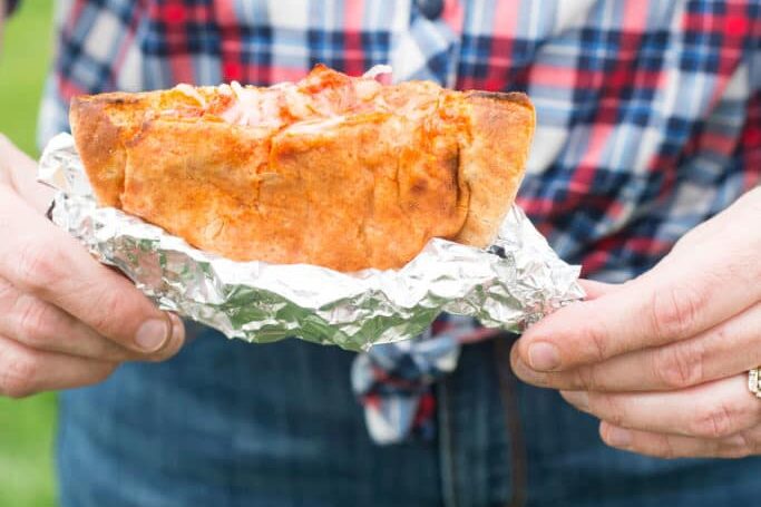 Kids will love these pizza pockets as easy, make-ahead camping meals. | The Dating Divas