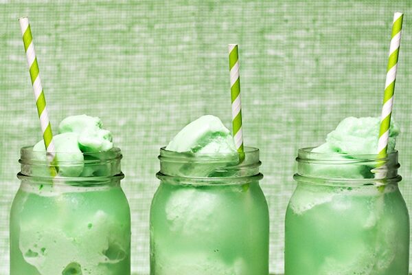 A row of lime sherbet St. Patrick's Day desserts | The Dating Divas