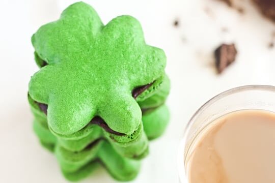 Green shamrock-shaped St. Patrick's Day cookies | The Dating Divas