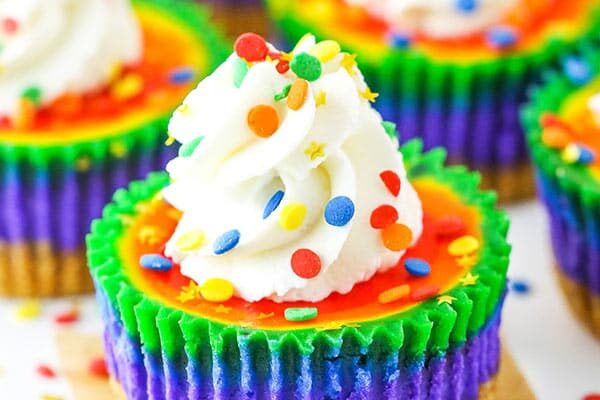 Rainbow cheesecake dessert ideas for St. Patrick's Day | The Dating Divas