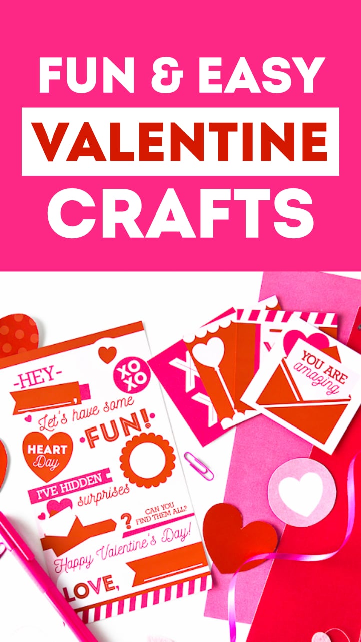 Valentine's Crafts Using Recycled Crayons {Printables Included}