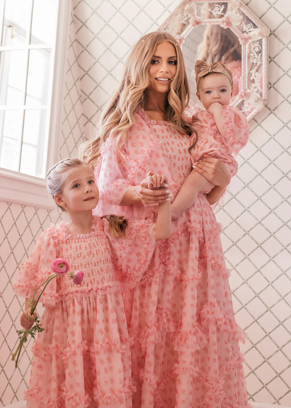 Romantic pink mommy and me Easter dresses. | The Dating Divas