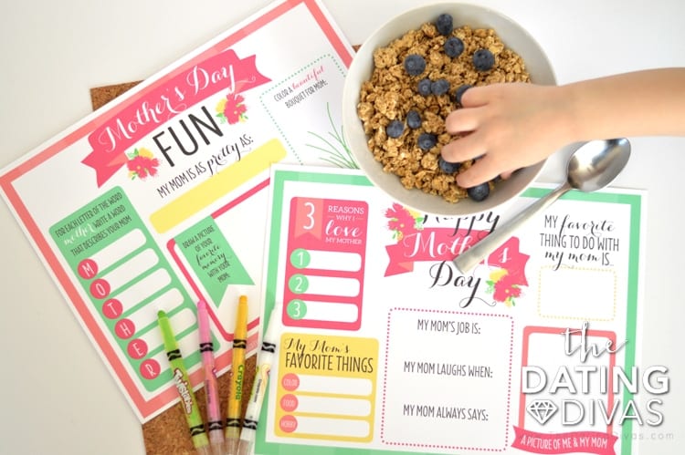 Mother's Day gift ideas can be as simple as a placemat! | The Dating Divas