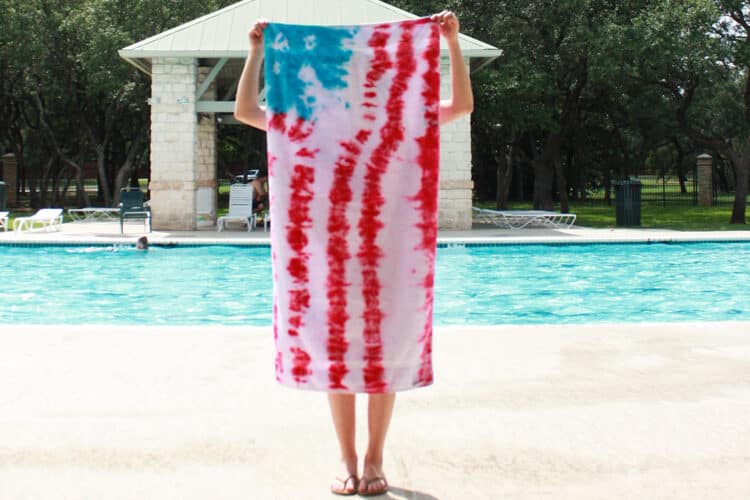 Celebrate the birth of the USA with an American flag towel! | The Dating Divas