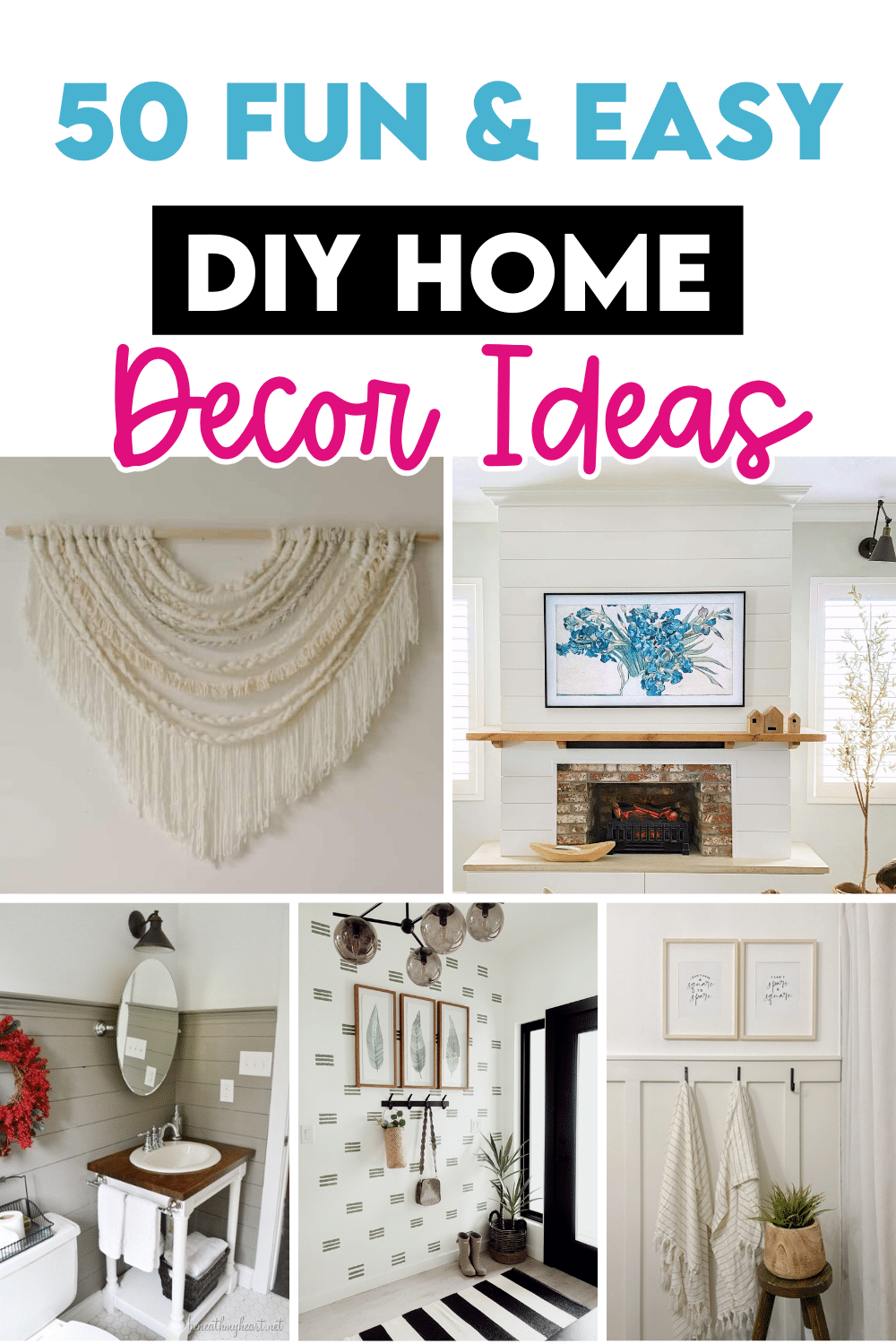 20+ Easy Wall Decor DIYs - A Beautiful Mess