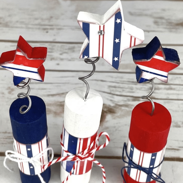 DIY firecrackers make great patriotic decor. | The Dating Divas 