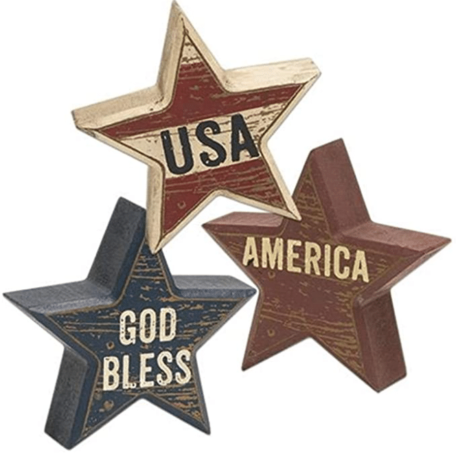 These stackable stars make great patriotic decor! | The Dating Divas 