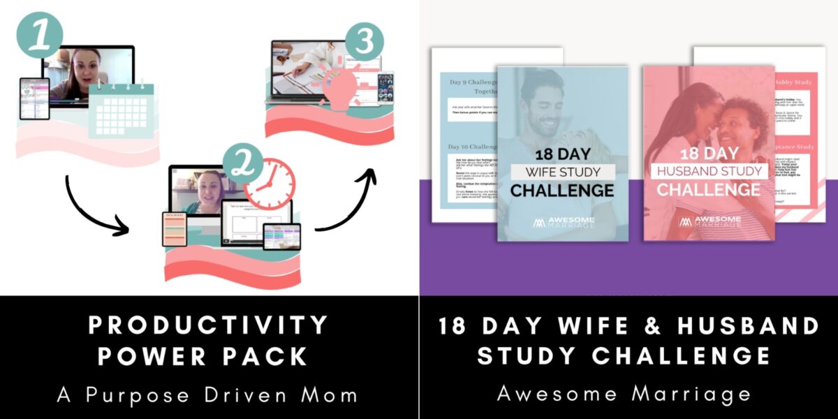 Productivity Power Pack & 18 Day Wife & Husband Study Challenge