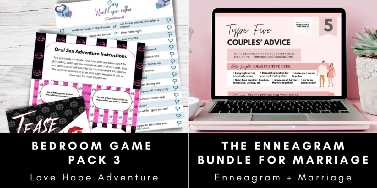 Bedroom Game Pack 3 & The Enneagram Bundle for Marriage