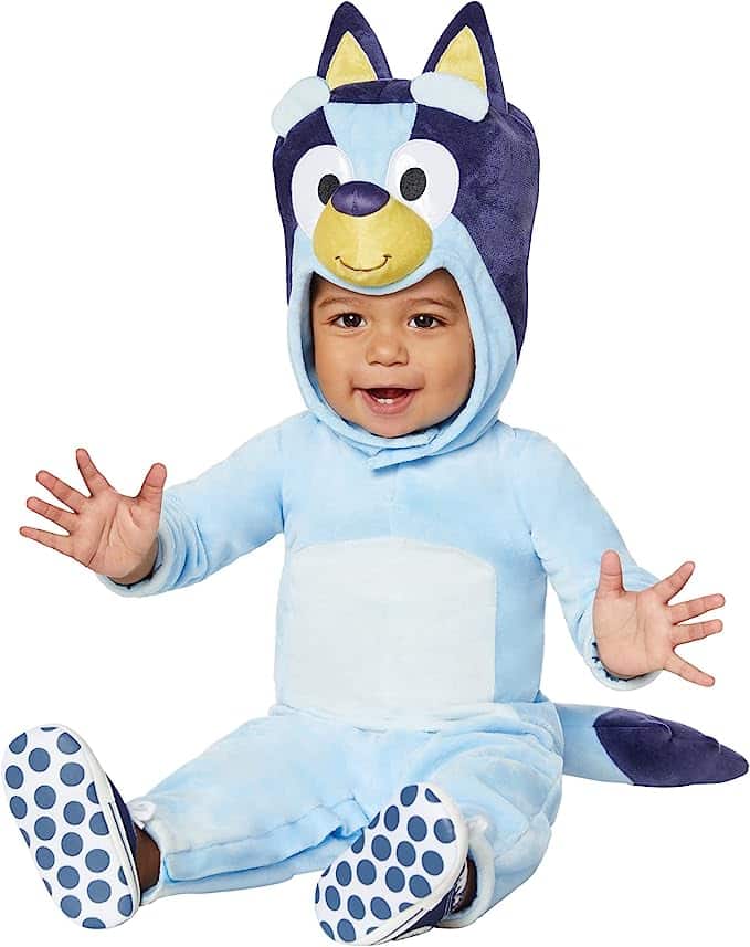 Baby Halloween costumes based on Bluey. | The Dating Divas