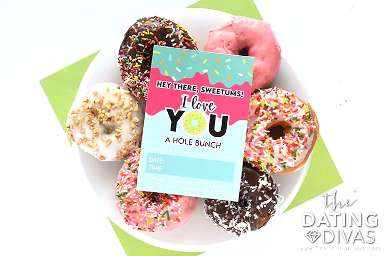 Invite your sweetie to a fun date night to make homemade donuts. | The Dating Divas