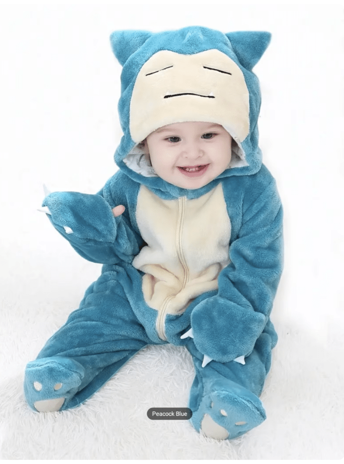 Cozy Snorlax Halloween onesies for your baby. | The Dating Divas