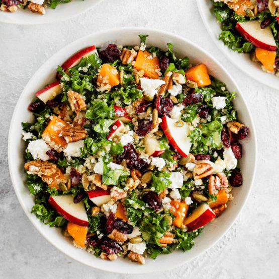 These tasty fall harvest salads make great Thanksgiving side dishes! | The Dating Divas