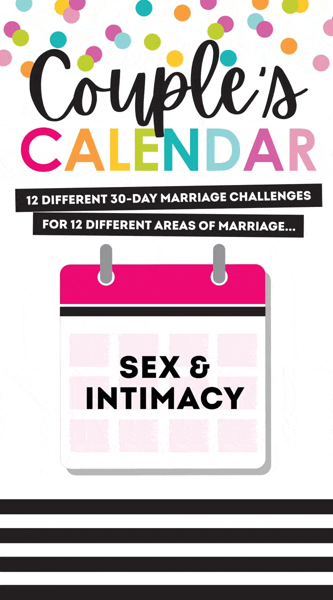 Monthly marriage challenges in a desktop couple's calendar. | The Dating Divas