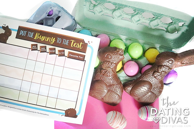 This chocolate Easter bunny taste-testing game is great for foreplay! | The Dating Divas 