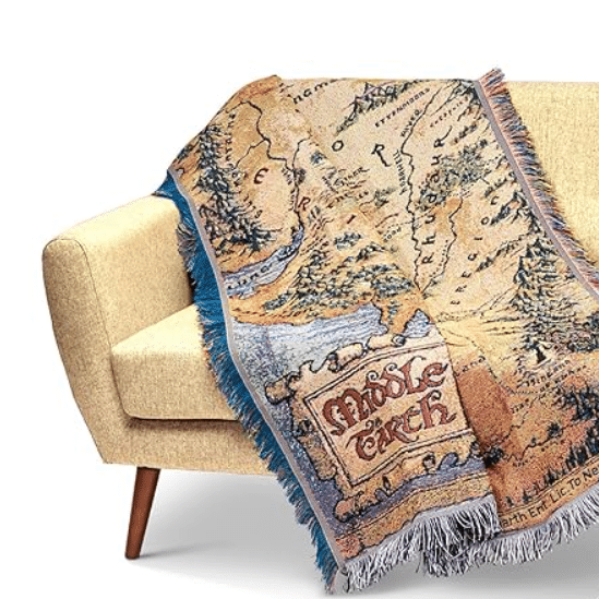 Consider Middle Earth throw blankets as gifts for dads who love The Hobbit! | The Dating Divas 