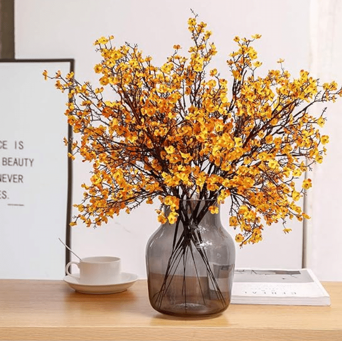 Faux flowers make easy and affordable fall decor. | The Dating Divas 