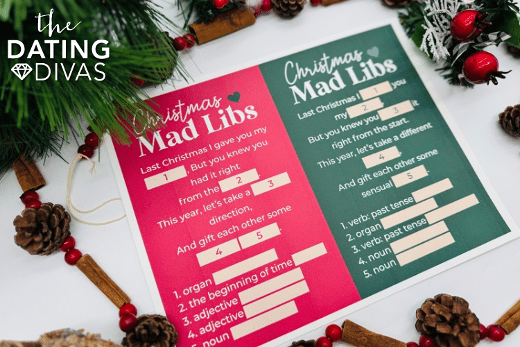 The "Last Christmas" themed Mad Libs game is going to be a hit in the bedroom! | The Dating Divas 
