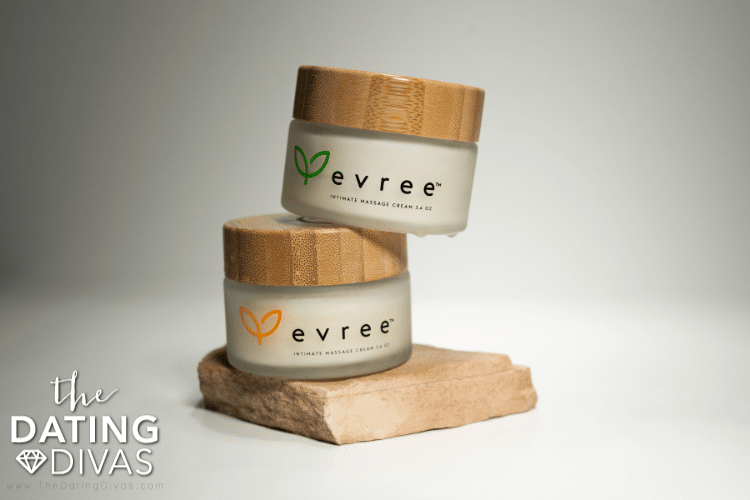 There are two flavors of Evree massage cream. | The Dating Divas 