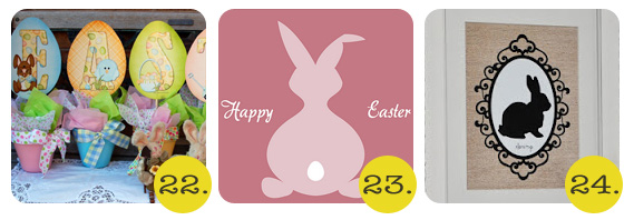 easter printables of bunnies and eggs