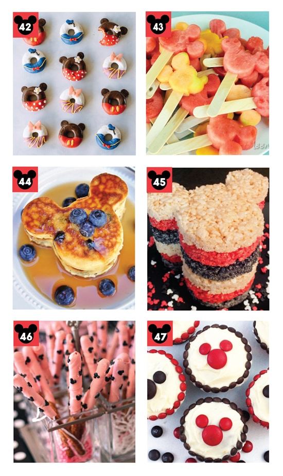 25 Fun Mickey and Minnie Mouse Disney Foods