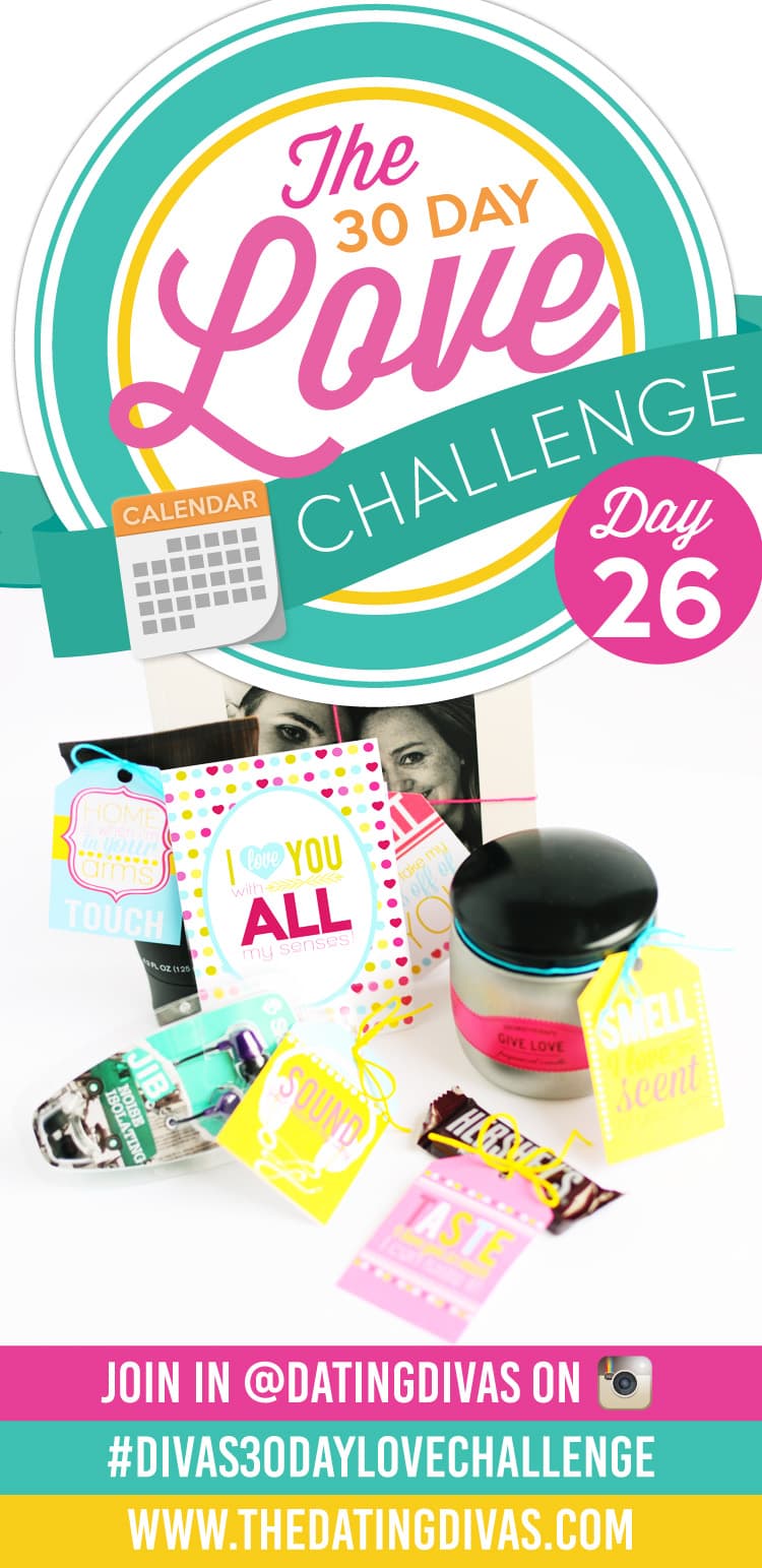 A gift based on the 5 Senses! Easy and adorable- loving the Diva's 30 Day Love Challenge!