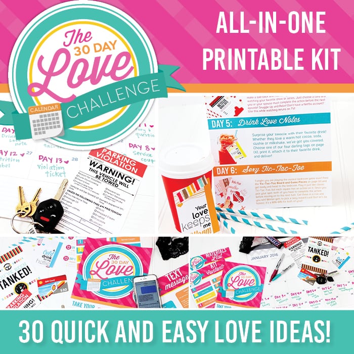 All in one printable pack for the Divas 30 Day Love Challenge!